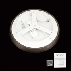 LED-Deckenlampe Manta, Ø 45 cm, alu/bronze, Alu, up/down