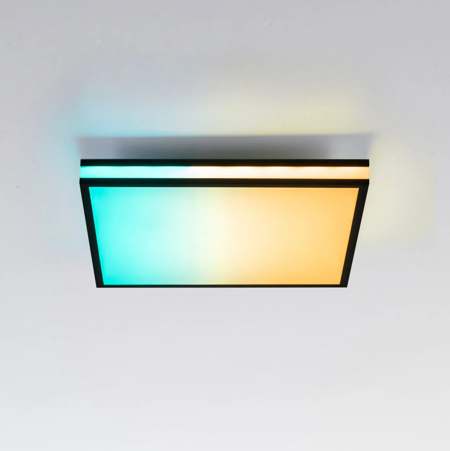 LED-Deckenlampe Mario, CTT, RGB, 45x45cm, schwarz