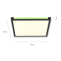 LED-Deckenlampe Mario 45x45cm, dimmbar, RGBW
