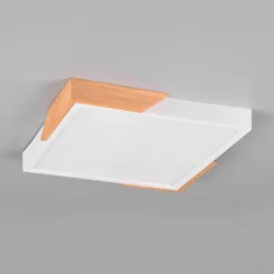 LED-Deckenlampe Meta, 31,5x31,5cm, 3.000K, weiß