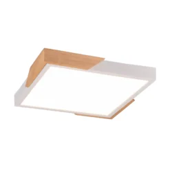 LED-Deckenlampe Meta, 31,5x31,5cm, 3.000K, weiß