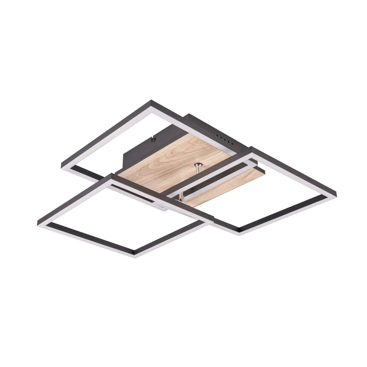LED-Deckenlampe Mobile 3-flg. Fernbedienung Holz