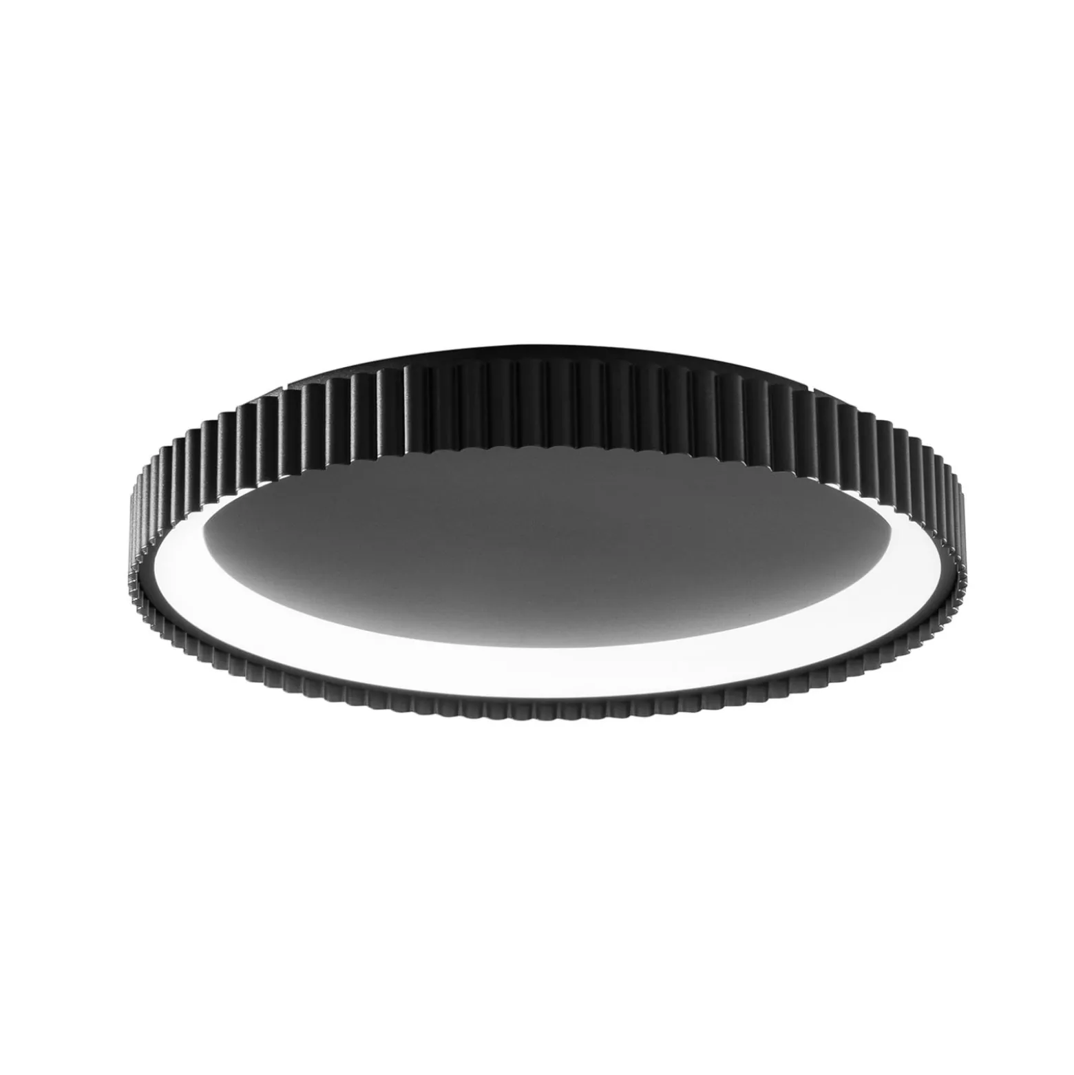LED-Deckenlampe Niike, schwarz, Ø 50 cm, Metall, CCT