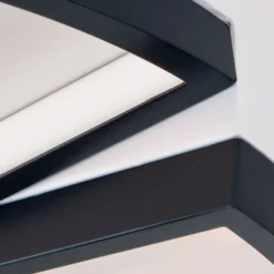 LED-Deckenlampe Olga, schwarz/weiß