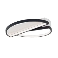 LED-Deckenlampe Olga, schwarz/weiß