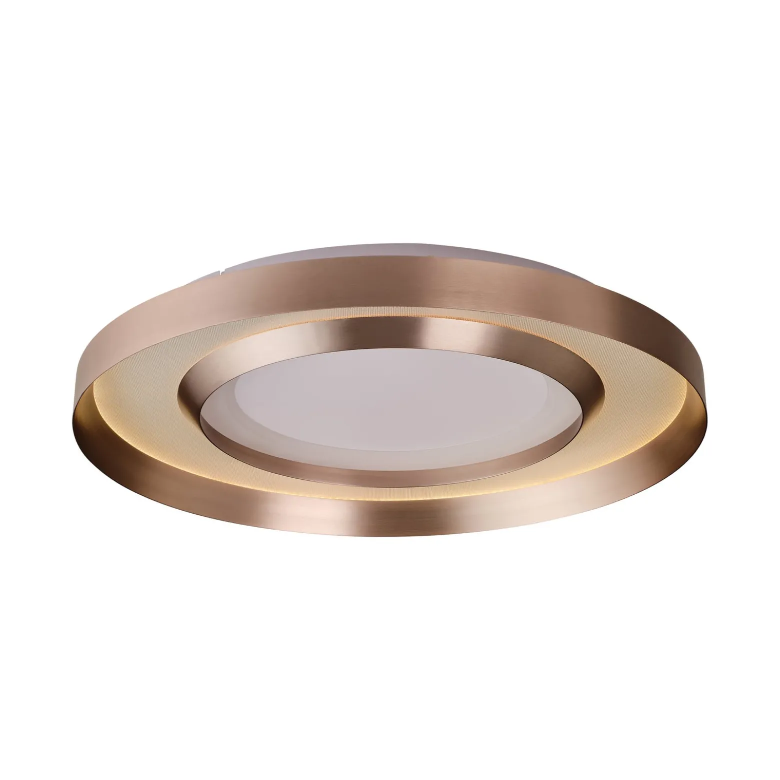 LED-Deckenlampe Onix, Ø 60 cm, roségold, Metall