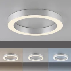 LED-Deckenlampe PURE Lines, Ø 35 cm, silberfarben, CCT