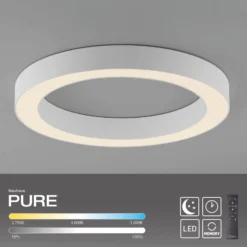 LED-Deckenlampe PURE Lines, Ø 35 cm, weiß, CCT