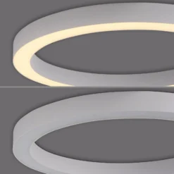 LED-Deckenlampe PURE Lines, Ø 50 cm, weiß CCT, Fernbedienung