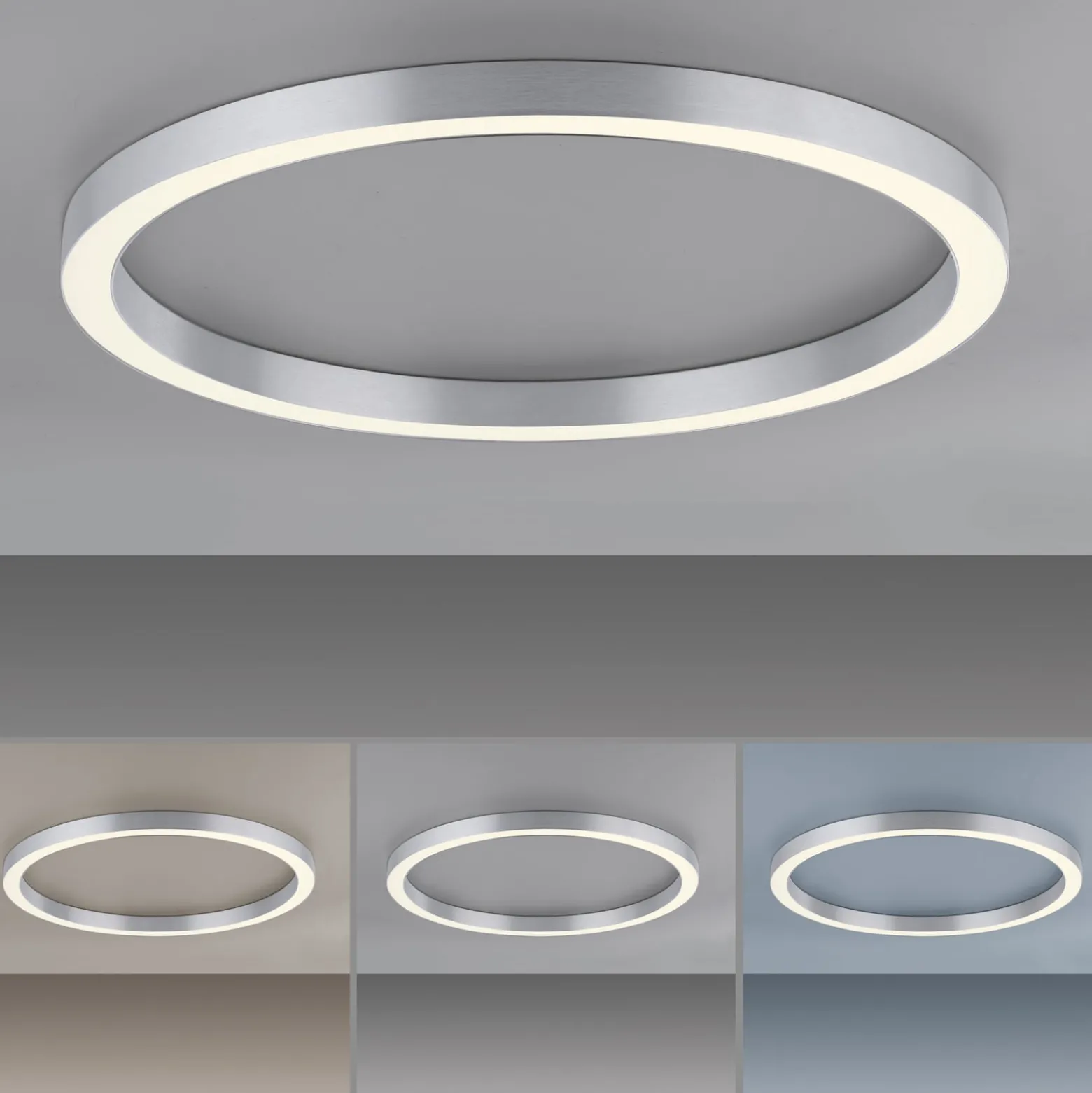 LED-Deckenlampe PURE Lines Round, diamond, Ø 70 cm, CCT