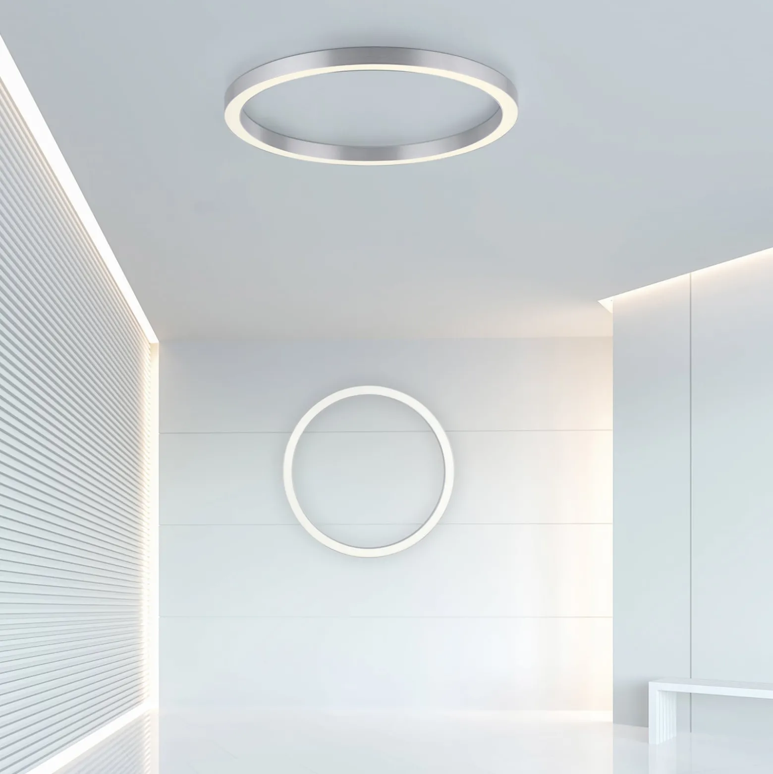 LED-Deckenlampe PURE Lines Round, diamond, Ø 70 cm, CCT