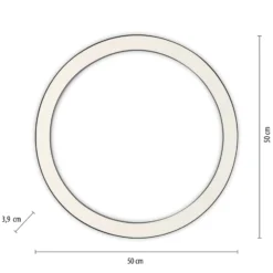 LED-Deckenlampe PURE Lines Round, graphite, Ø 50 cm, CCT