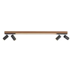 LED-Deckenlampe PURE Lines Spot, 120 cm, oak/graphite