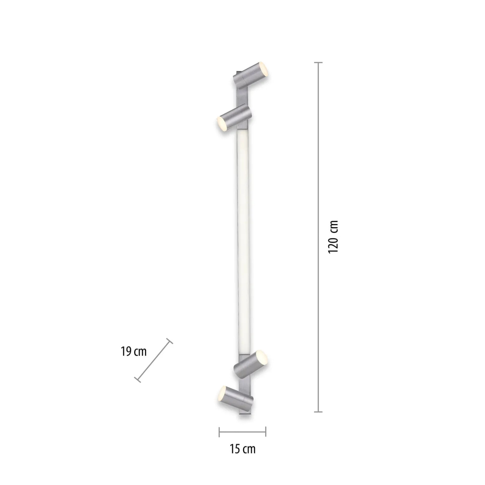 LED-Deckenlampe PURE Lines Spot, diamond, 120 cm, dimmbar