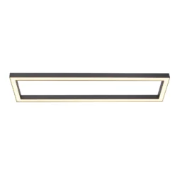 LED-Deckenlampe PURE Lines Square, 110 cm, graphite, Remote