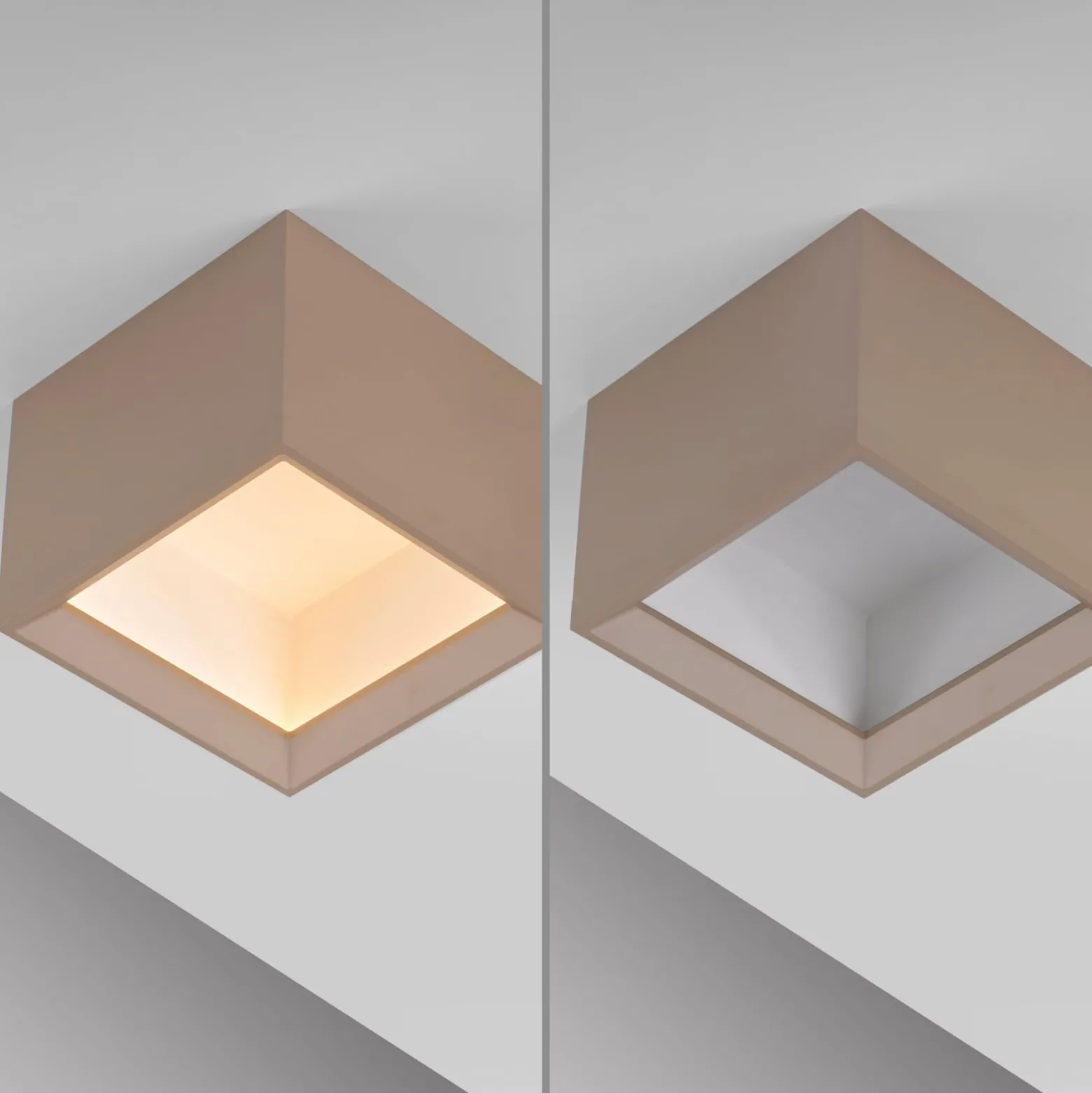 LED-Deckenlampe PURE Manhatten, bronce, 1-flg., CCT