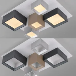LED-Deckenlampe PURE Manhatten, multicolor, 5-flg., CCT