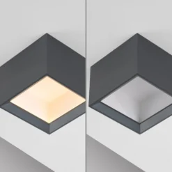 LED-Deckenlampe PURE Manhatten, mystic grey, 1-flg., CCT