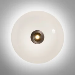 LED-Deckenlampe PURE Vitrum braun/opal Glas/Aluminium Ø 45cm