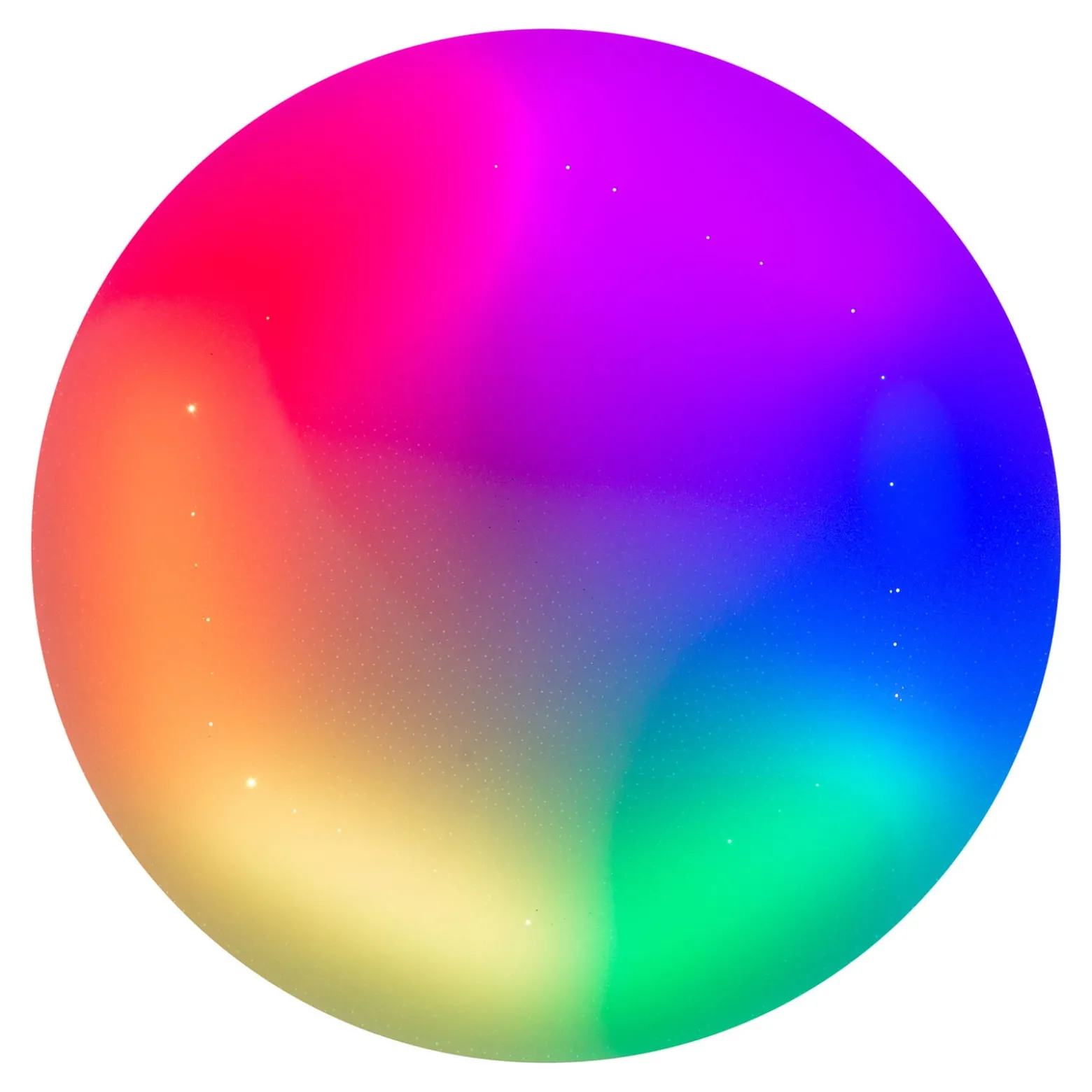 LED-Deckenlampe Rainbow, dimmbar, RGBW, Nachtlicht