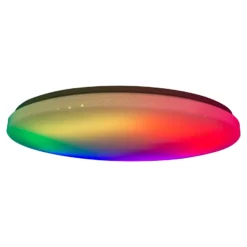 LED-Deckenlampe Rainbow, dimmbar, RGBW, Nachtlicht