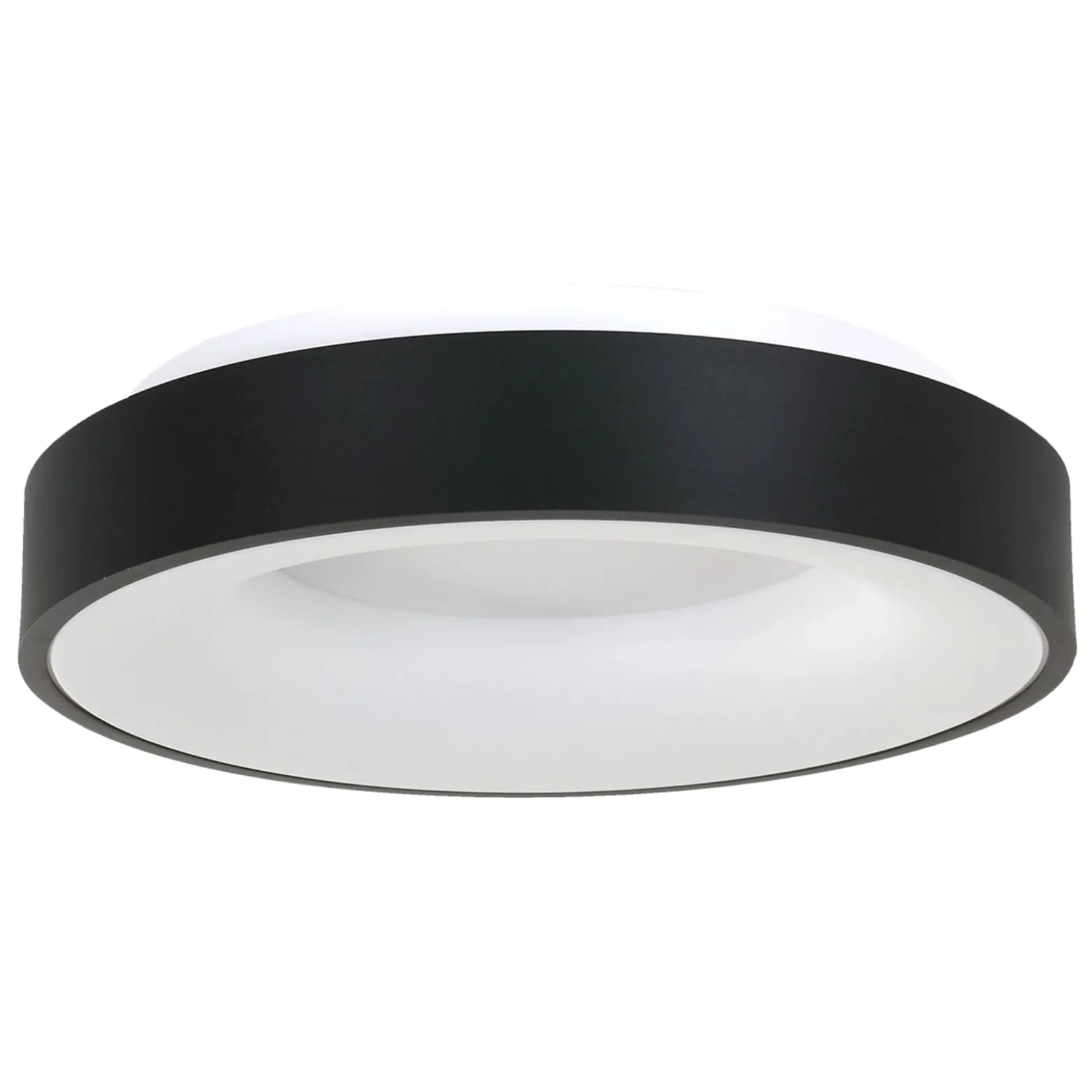 LED-Deckenlampe Ringlede, 2.700 K, Ø 48 cm, schwarz, Metall