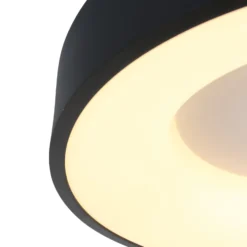 LED-Deckenlampe Ringlede, 2.700 K, Ø 30 cm, schwarz, Metall