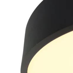 LED-Deckenlampe Ringlede, 2.700 K, Ø 30 cm, schwarz, Metall