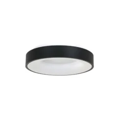 LED-Deckenlampe Ringlede, 2.700 K, Ø 30 cm, schwarz, Metall