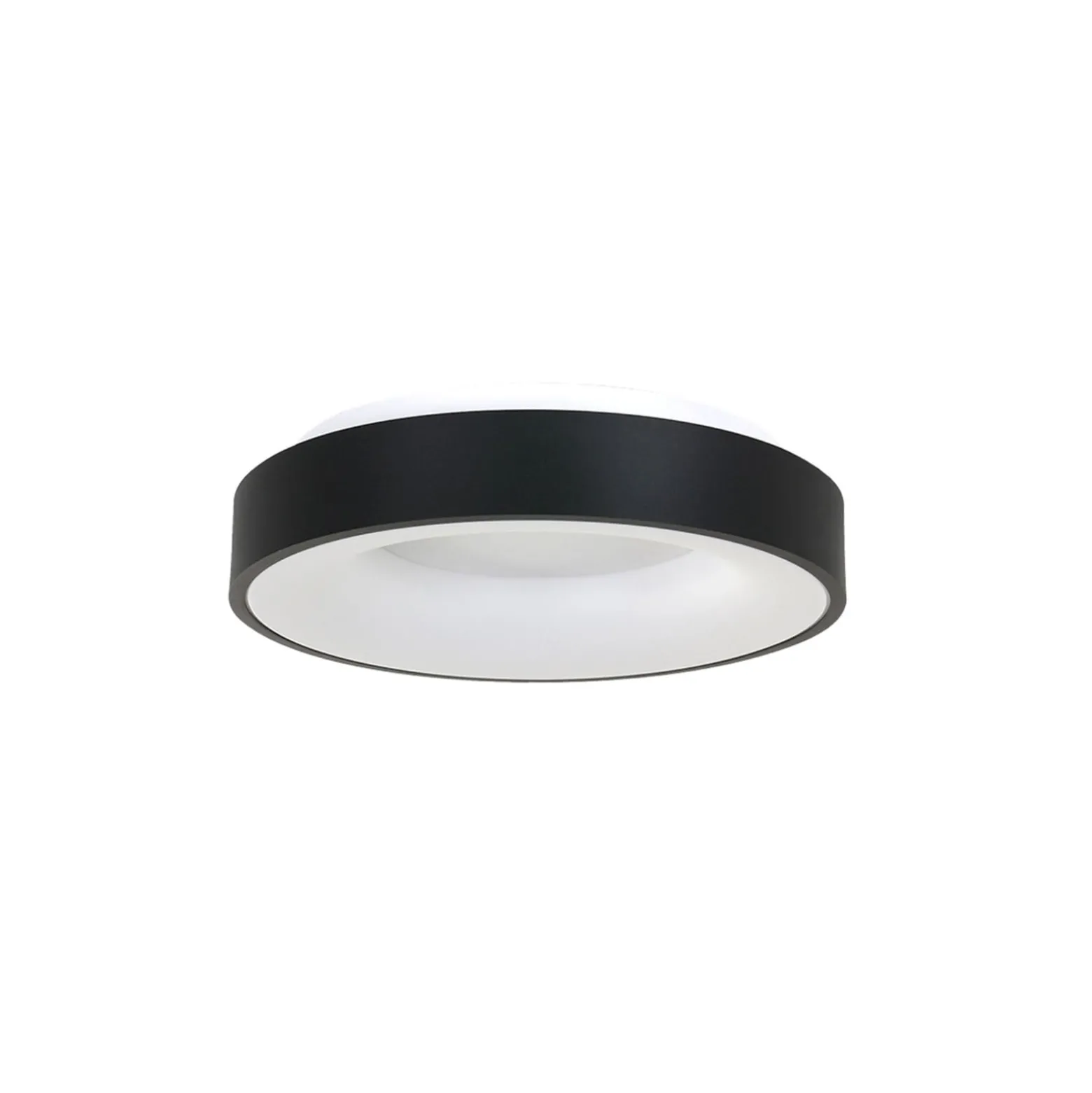 LED-Deckenlampe Ringlede, 2.700 K, Ø 30 cm, schwarz, Metall