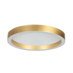 LED-Deckenlampe Ringlux goldfarben, Ø 30 cm, Metall, 2.700 K