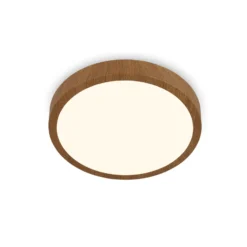 LED-Deckenlampe Runa Wood Holzoptik 3.000 K Ø38cm