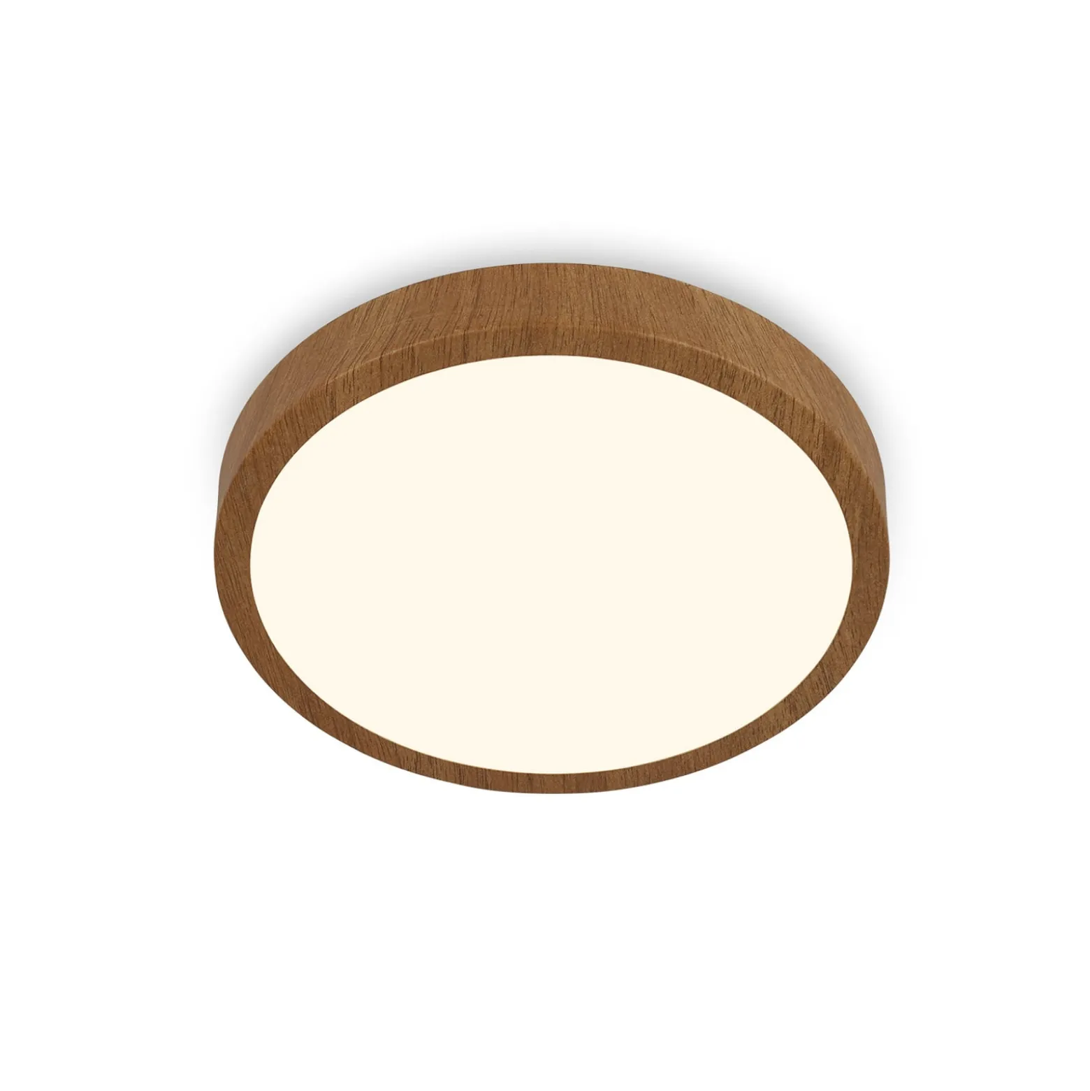 LED-Deckenlampe Runa Wood Holzoptik 3.000 K Ø38cm