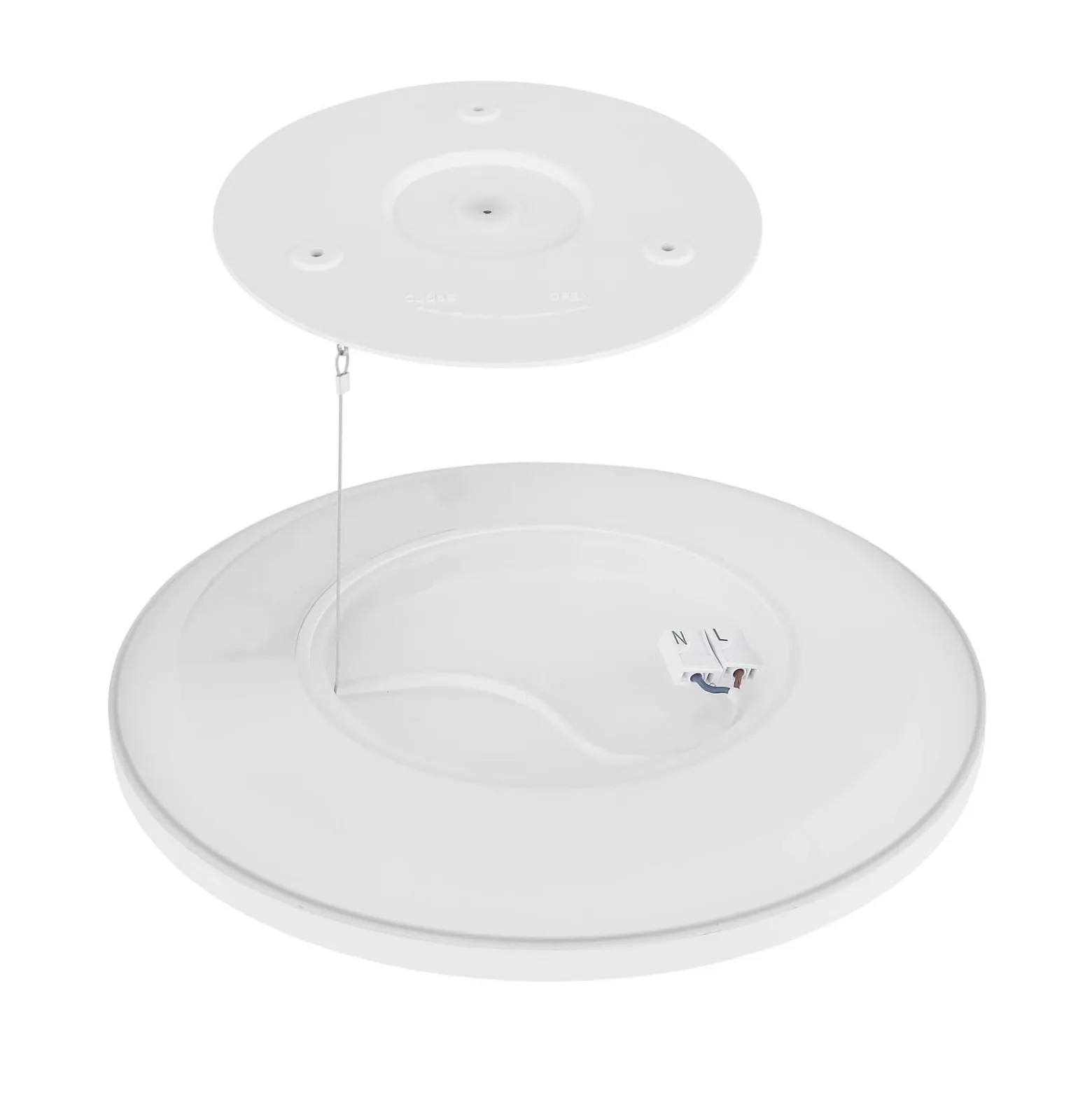 LED-Deckenlampe Sapana, weiß, Ø 42 cm, Kunststoff, IP44