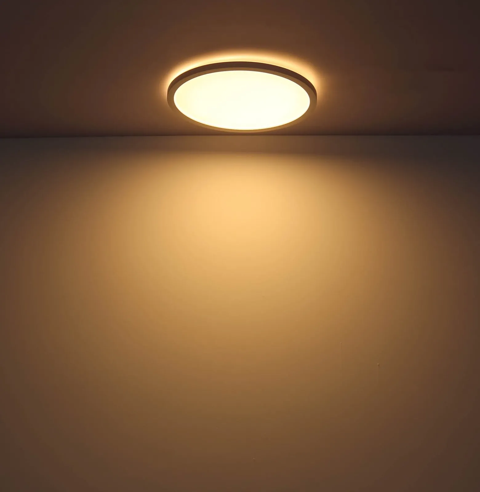 LED-Deckenlampe Sapana, weiß, Ø 42 cm, Kunststoff, IP44
