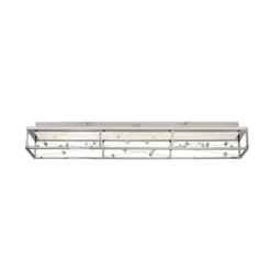 LED-Deckenlampe SKINA, chrom, 112 cm, CCT, dim Fernbedienung