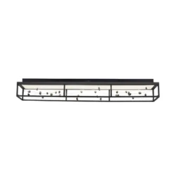 LED-Deckenlampe SKINA, schwarz, 112 cm CCT dim Fernbedienung