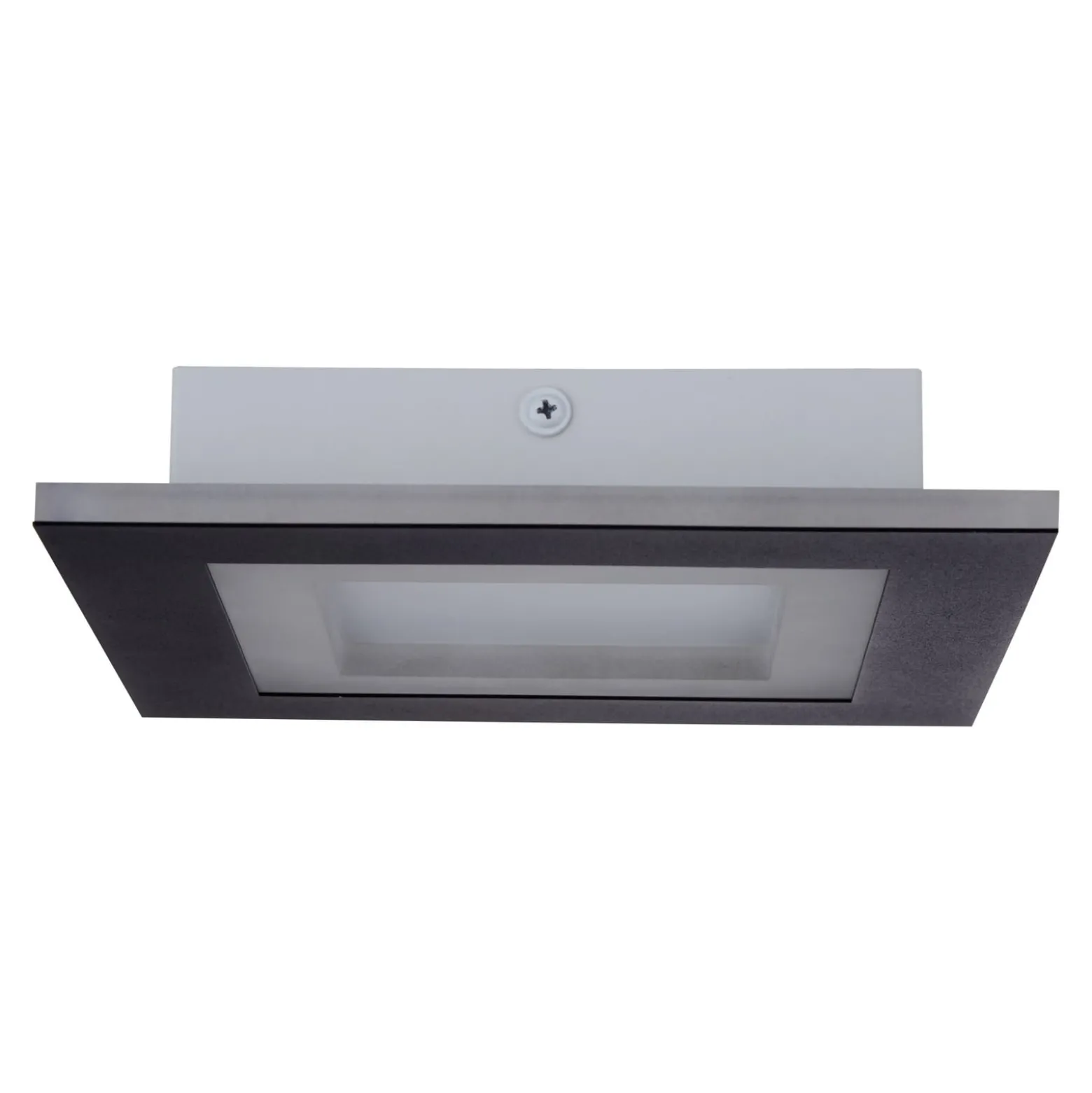 LED-Deckenlampe Squary, Länge 39 cm, schwarz/weiß Eisen, CCT