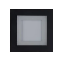 LED-Deckenlampe Squary, Länge 39 cm, schwarz/weiß Eisen, CCT