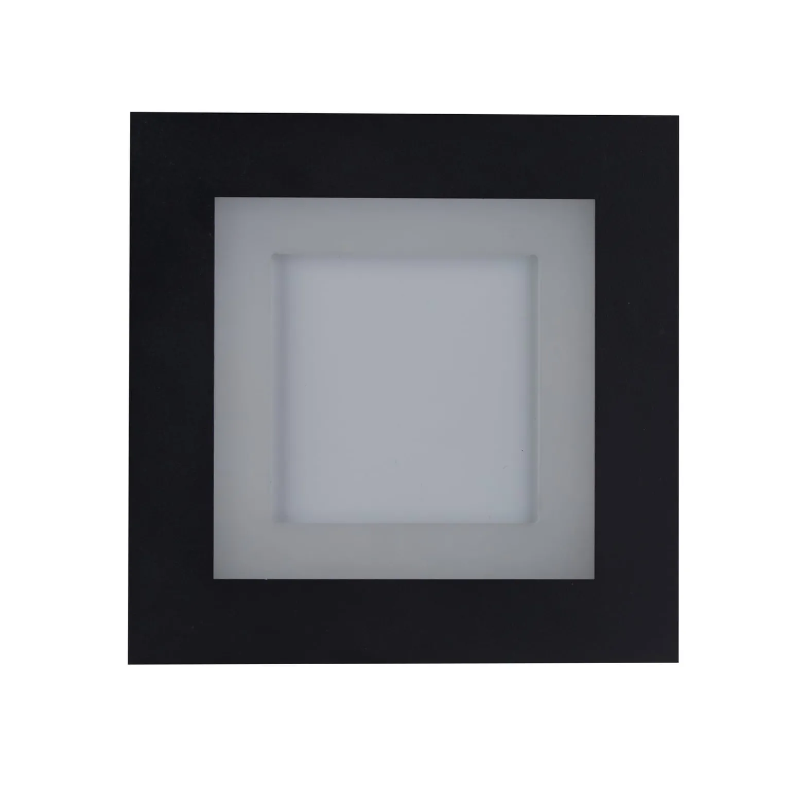 LED-Deckenlampe Squary, Länge 39 cm, schwarz/weiß Eisen, CCT