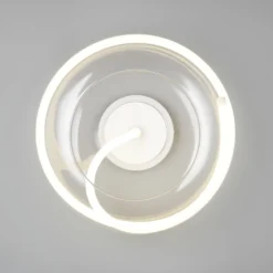 LED-Deckenlampe Tarsia, weiß matt, Ø 40 cm Glas