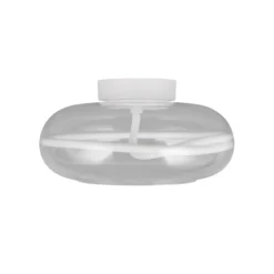 LED-Deckenlampe Tarsia, weiß matt, Ø 40 cm Glas