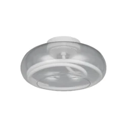 LED-Deckenlampe Tarsia, weiß matt, Ø 40 cm Glas