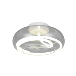 LED-Deckenlampe Tarsia, weiß matt, Ø 40 cm Glas