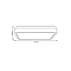 LED-Deckenlampe Tumeo, Länge 40 cm, holz hell, Metall/Holz