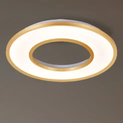 LED-Deckenlampe Valeria, goldfarben gebürstet Ø 60 cm Metall