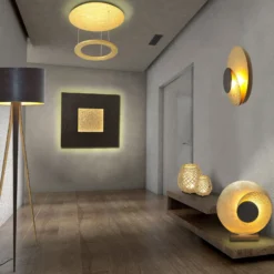 LED-Deckenlampe Venere, gold