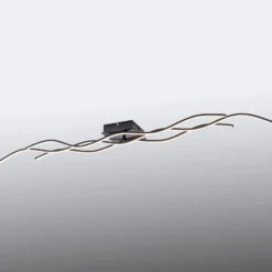 LED-Deckenlampe Wave 3.000K 137,5x16cm schwarz