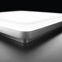 LED-Deckenlampe WL260 eckig Aluminium 24W 26x26cm