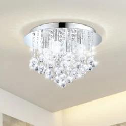 LED-Deckenleuchte Almonte mit Behang, 50cm